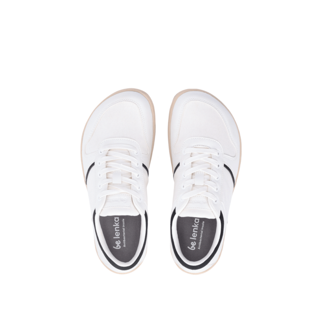 Barefoot Sneakers - Be Lenka Echo - White & Black Vegan
