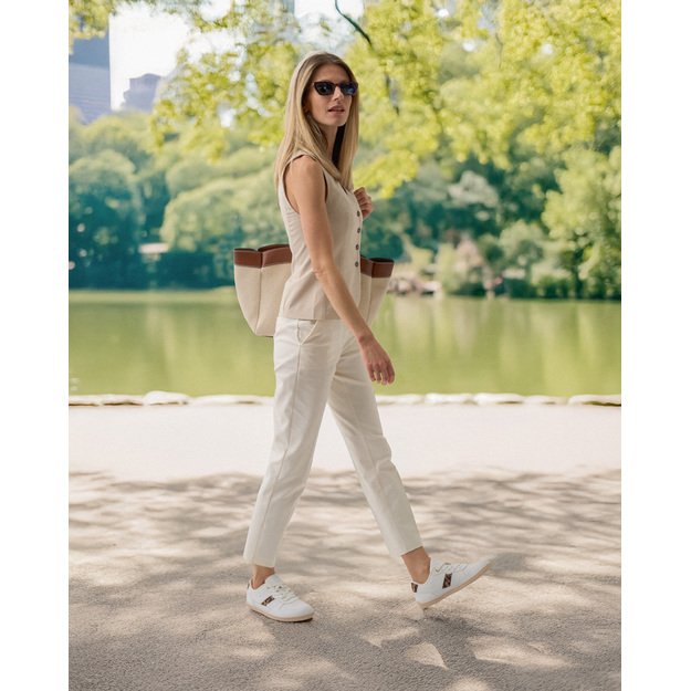 Barefoot Sneakers Be Lenka Cellestia - White & Leopard