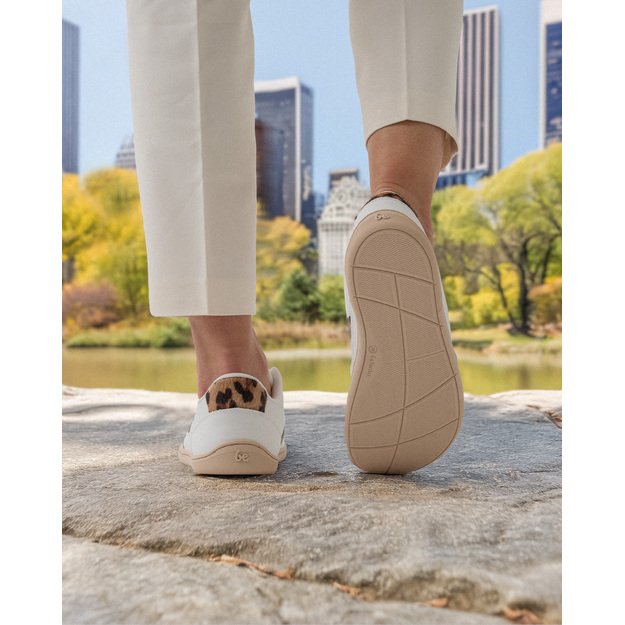 Barefoot Sneakers Be Lenka Cellestia - White & Leopard