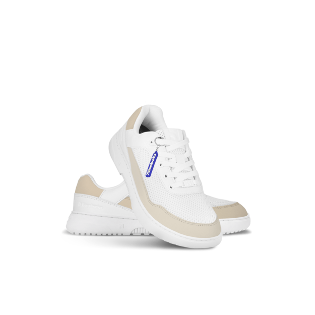 Barefoot Sneakers Barebarics Vaporo - White & Beige