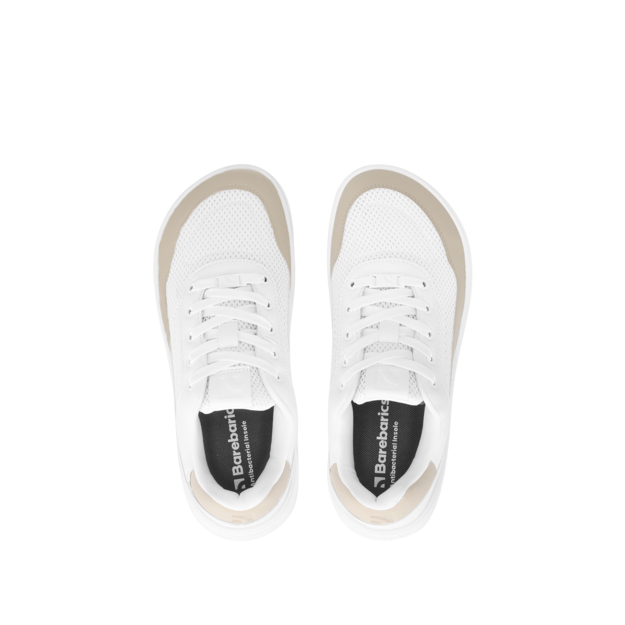 Barefoot Sneakers Barebarics Vaporo - White & Beige