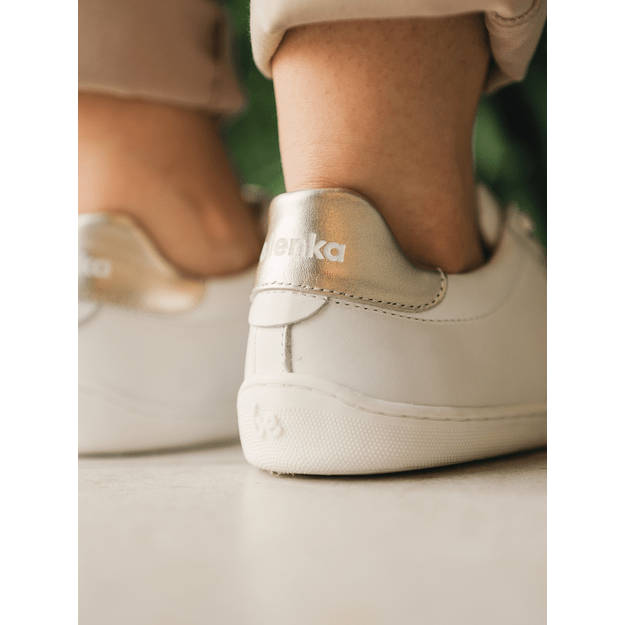 Barefoot Shoes Be Lenka Royale - White & Gold