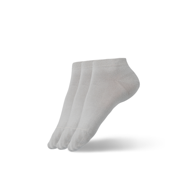 Barefoot kojinės - žemas kirpimas - Essentials - pilka - 3 poros