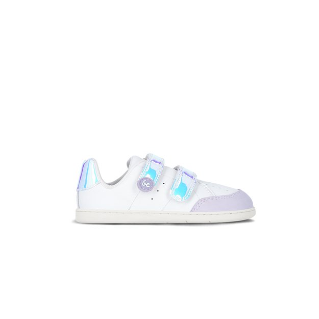 Kids barefoot sneakers Be Lenka Energise Kids - White & Iridescent