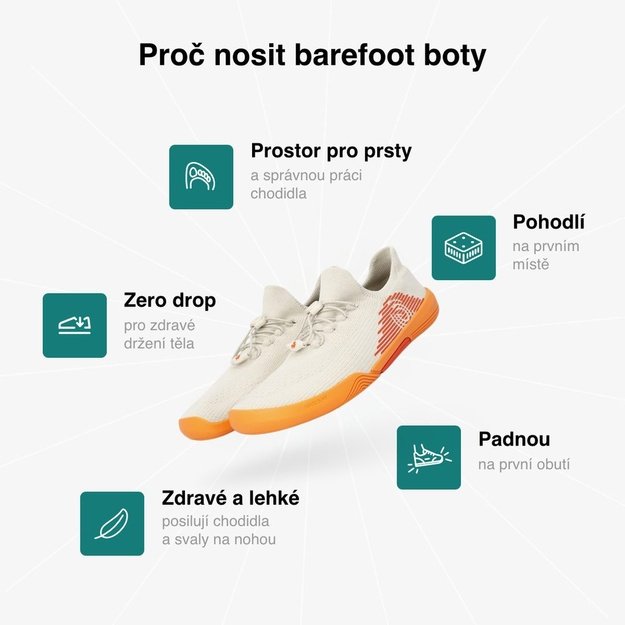 Barefoot Sportovn&iacute; Boty GROUNDIES&reg; G-Pure P&iacute;skovo Oranžov&eacute;