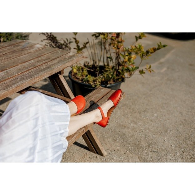 Minimus barefoot odinės basutės Crane raudona 5