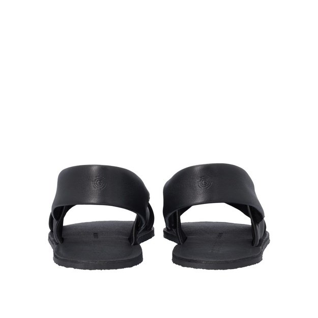 GROUNDIES® barefoot basutės moterims  Verona 2.0  juoda (oda)