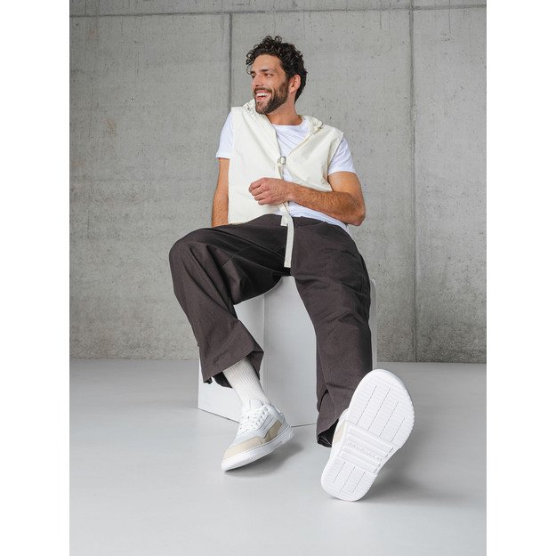 Barefoot Sneakers Barebarics Vaporo - White & Beige