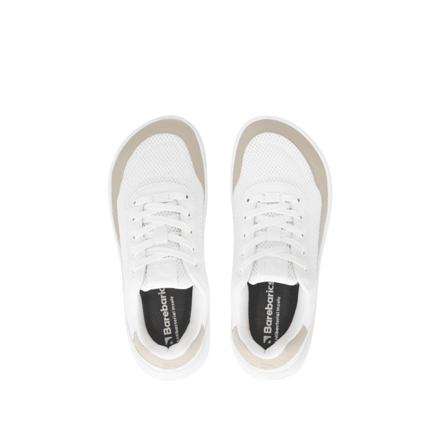 Barefoot Sneakers Barebarics Vaporo - White & Beige