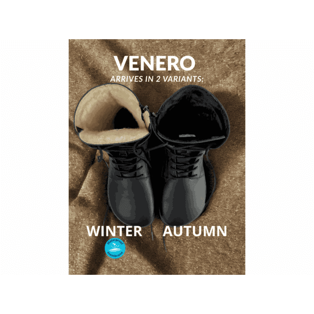 Antal barefoot rudeniniai batai Venero juoda