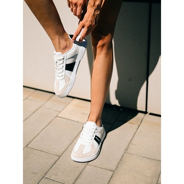Barefoot Sneakers Barebarics Icara - White & Beige
