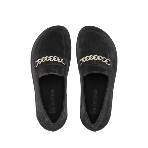 Barefoot Moccasins Be Lenka Prestage - Dark Brown & Gold