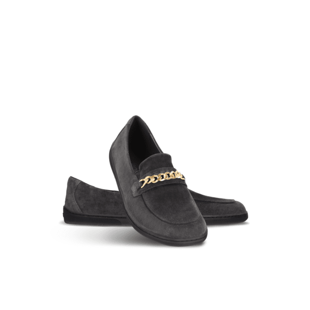 Barefoot Moccasins Be Lenka Prestage - Dark Brown & Gold