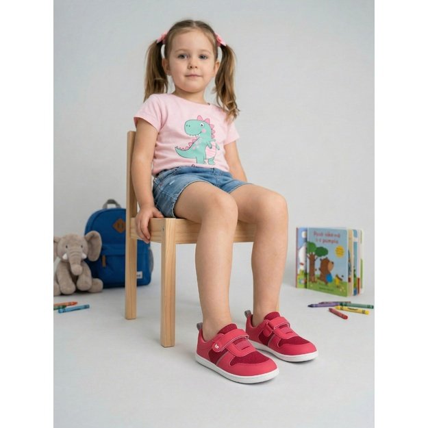 Kids Barefoot Sneakers Be Lenka Glade Preschool - Dark Pink
