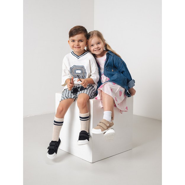 Kids barefoot sneakers Be Lenka Canvi Preschool - Black & White
