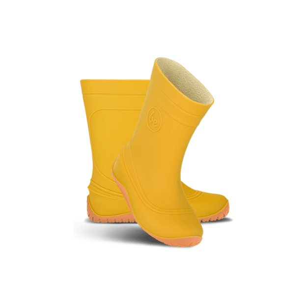 Kids Barefoot Rain Bootss Be Lenka Pudds - Yellow