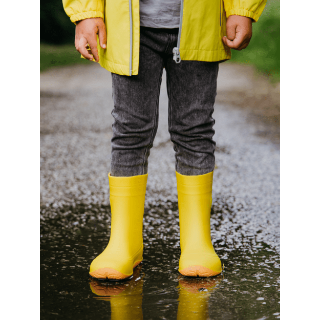 Kids Barefoot Rain Bootss Be Lenka Pudds - Yellow