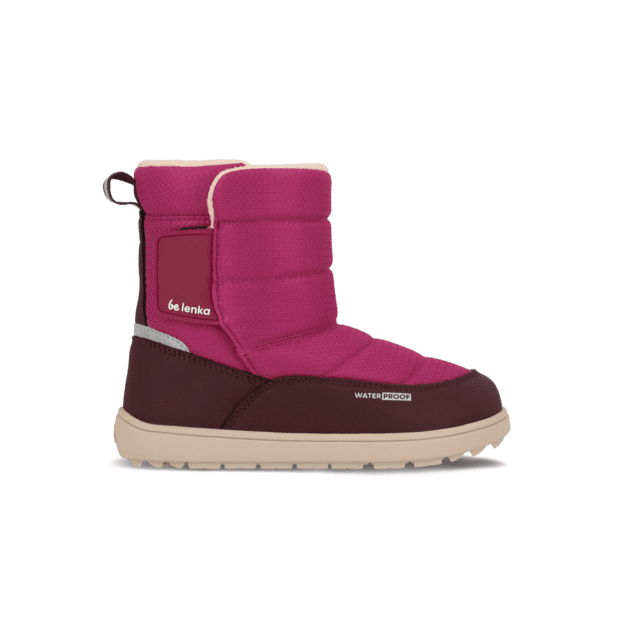 Kids barefoot snow boots Be Lenka Ailo Kids - Berry