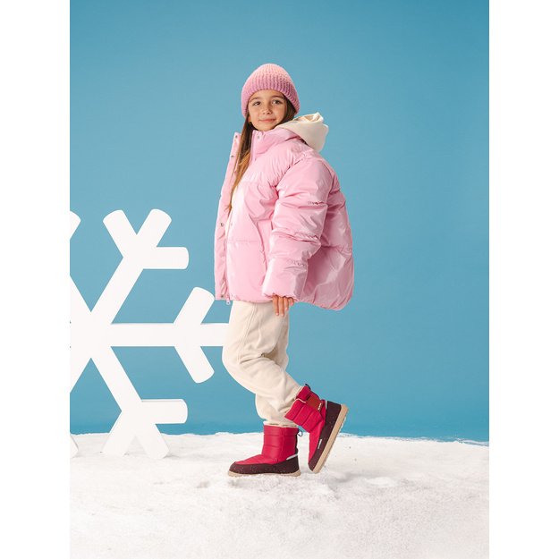 Kids barefoot snow boots Be Lenka Ailo Kids - Berry