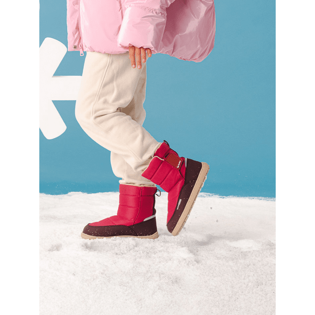 Kids barefoot snow boots Be Lenka Ailo Kids - Berry