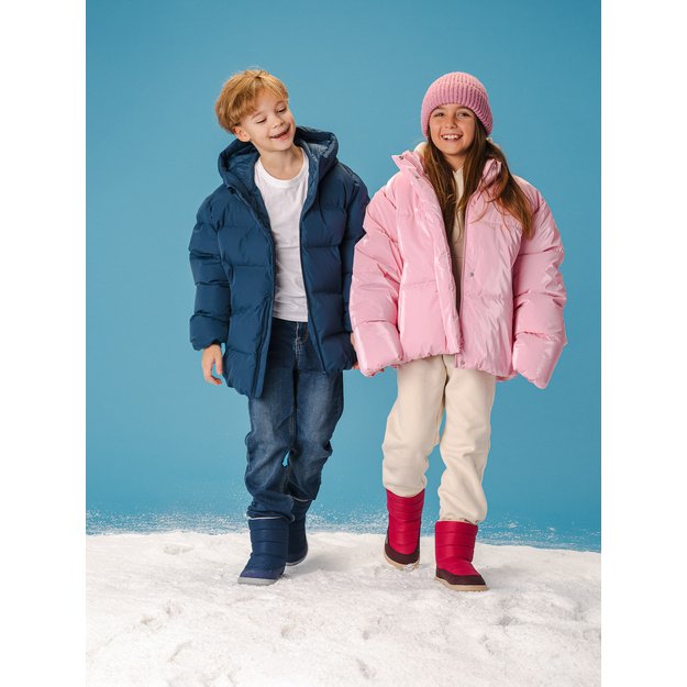 Kids barefoot snow boots Be Lenka Ailo Kids - Berry