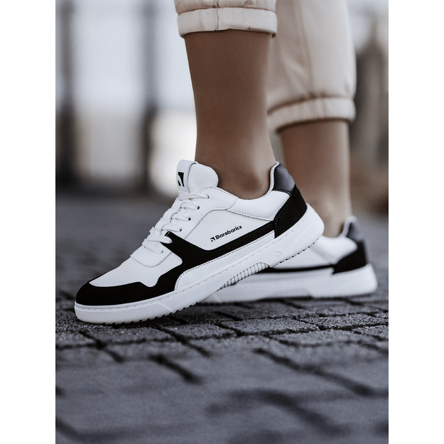 Barefoot Sneakers Barebarics - Zing - White & Black