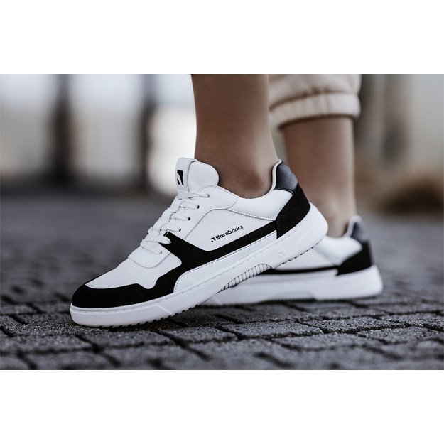 Barefoot Sneakers Barebarics - Zing - White & Black