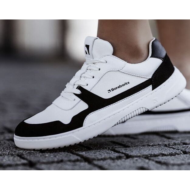 Barefoot Sneakers Barebarics - Zing - White & Black