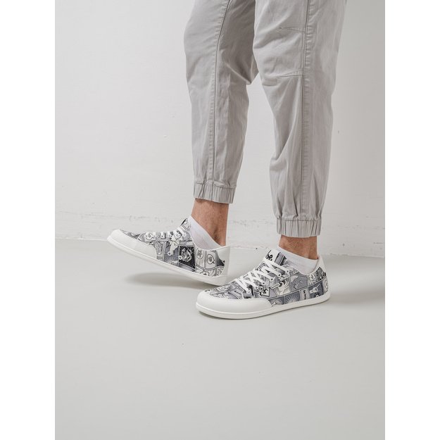 Barefoot Sneakers Be Lenka Rebound - Comics Black & White