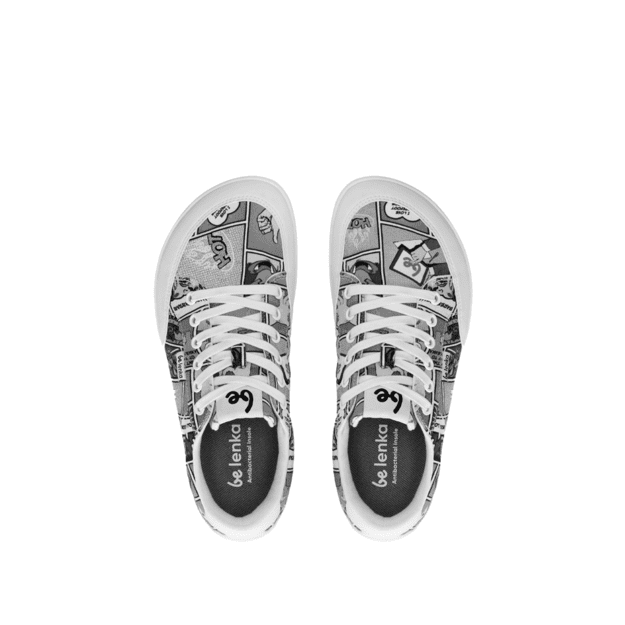 Barefoot Sneakers Be Lenka Rebound - Comics Black & White