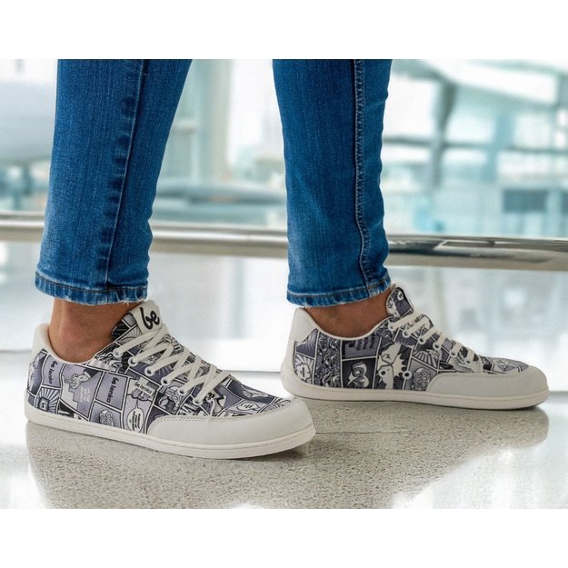 Barefoot Sneakers Be Lenka Rebound - Comics Black & White