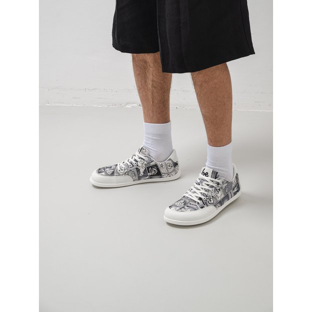 Barefoot Sneakers Be Lenka Rebound - Comics Black & White