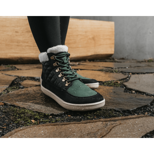 Barefoot Boots Be Lenka Olivia - Black & Dark Green