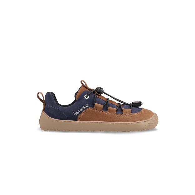 Kids barefoot sneakers Be Lenka Xplorer - Dark Brown & Navy