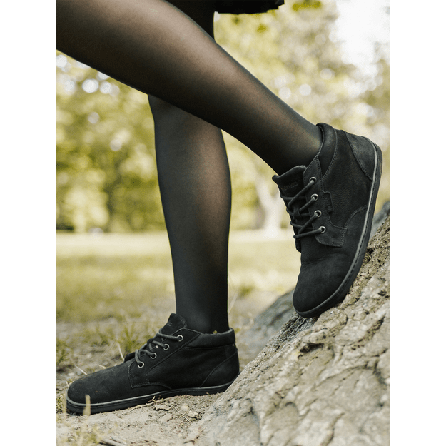 Barefoot Shoes - Be Lenka - Synergy - Fleece - All Black 11