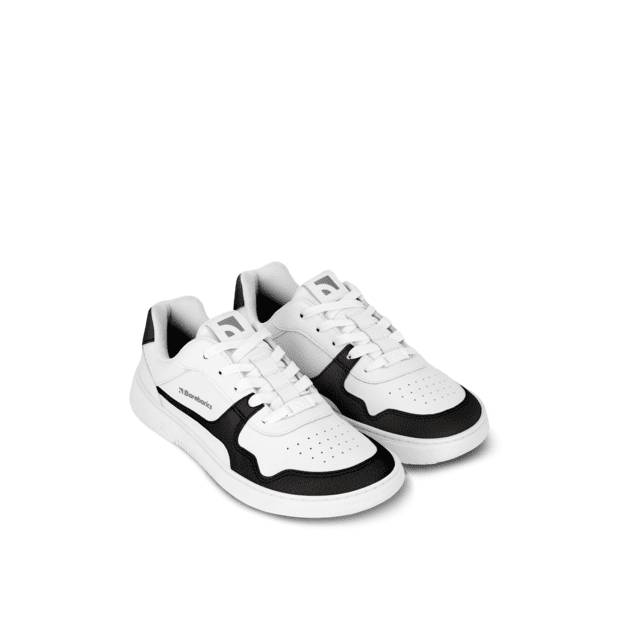 Barefoot Sneakers Barebarics Zing - White & Black - Leather