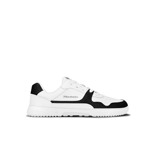 Barefoot Sneakers Barebarics Zing - White & Black - Leather