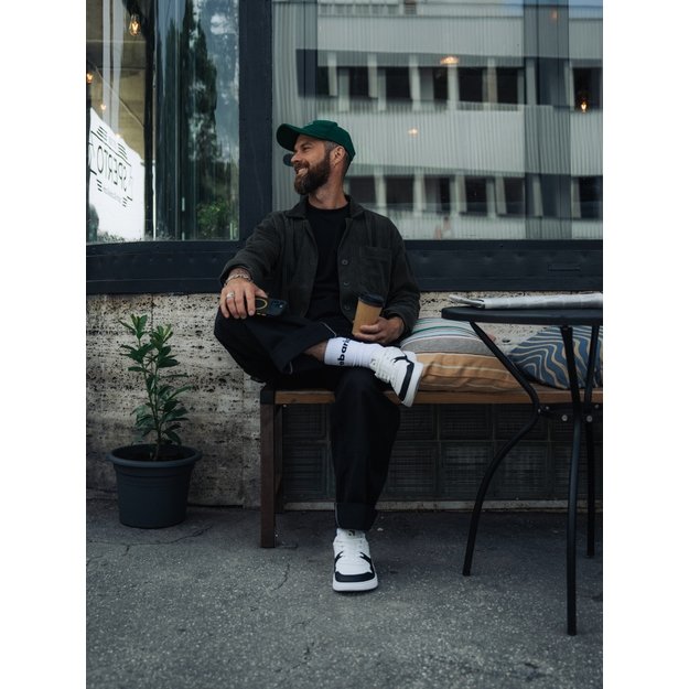 Barefoot Sneakers Barebarics Zing - White & Black - Leather