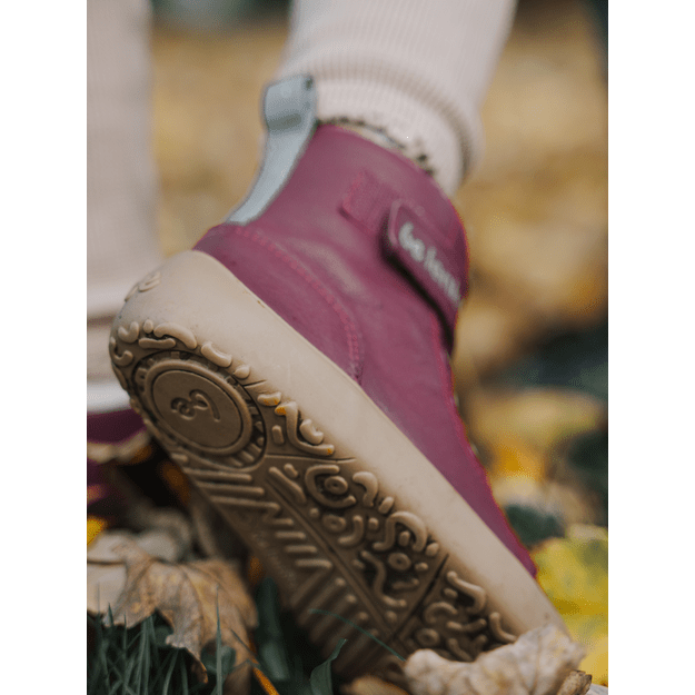 Winter barefoot boots Be Lenka Winter Kids - Dark Cherry Red