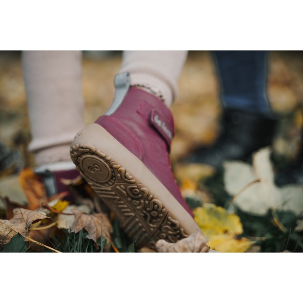 Winter barefoot boots Be Lenka Winter Kids - Dark Cherry Red