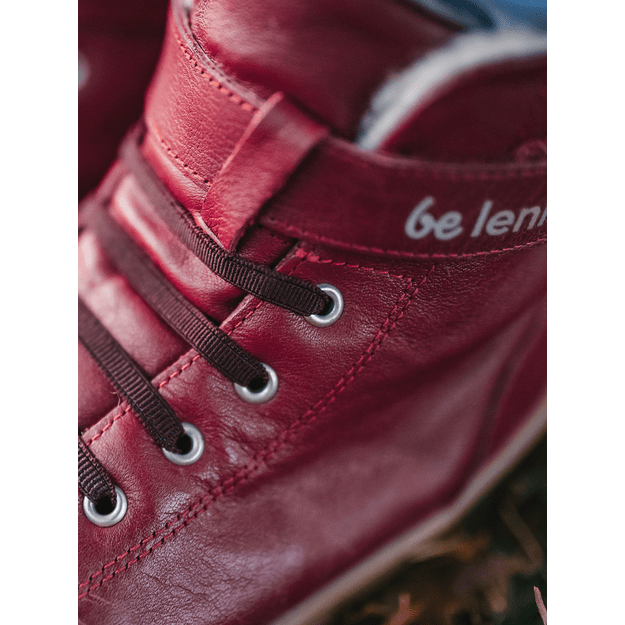 Winter barefoot boots Be Lenka Winter Kids - Dark Cherry Red