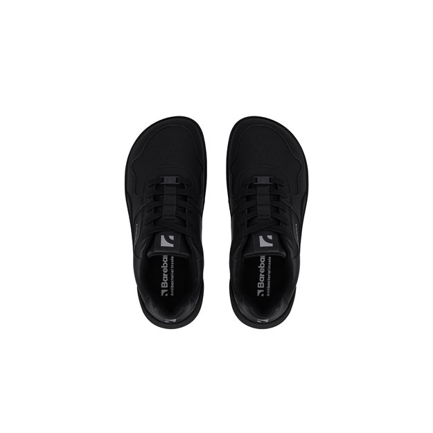 Barefoot Sneakers Barebarics Zing - All Black - Leather