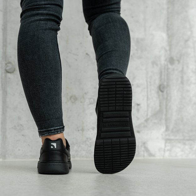 Barefoot Sneakers Barebarics Zing - All Black - Leather