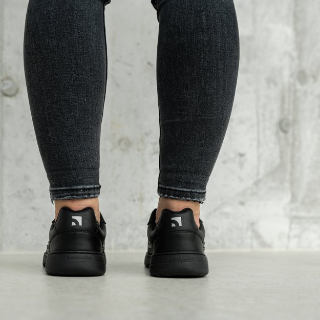 Barefoot Sneakers Barebarics Zing - All Black - Leather