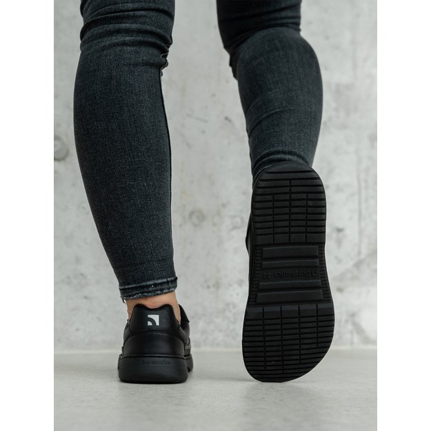 Barefoot Sneakers Barebarics Zing - All Black - Leather