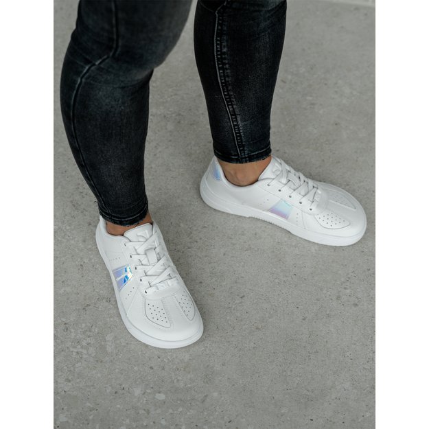 Barefoot Sneakers Barebarics Icara - White & Pastel Iridescent