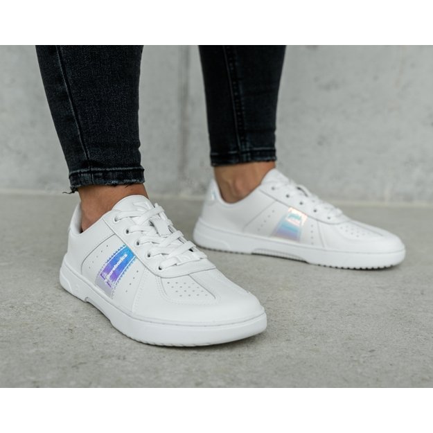 Barefoot Sneakers Barebarics Icara - White & Pastel Iridescent