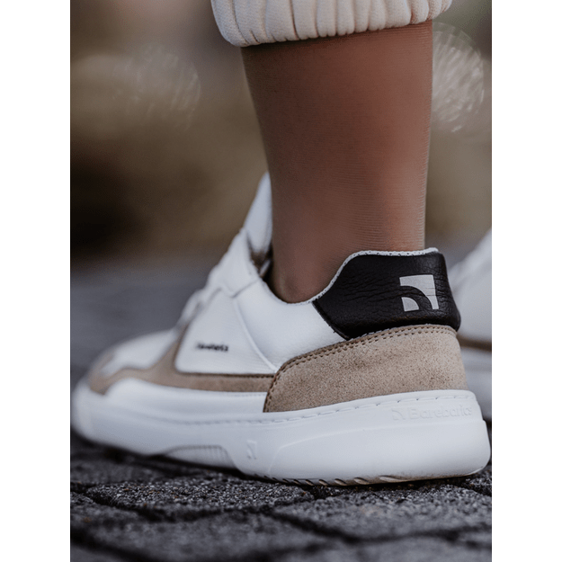 Barefoot kedai Barebarics - Zing - White & Beige