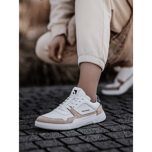 Barefoot kedai Barebarics - Zing - White & Beige