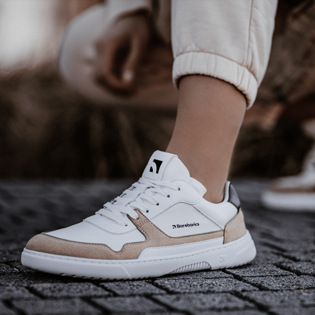 Barefoot kedai Barebarics - Zing - White & Beige